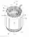 Fig. 01 - Protector mounting apparatus for protector mounted on the windings of a motor