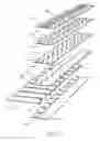 Fig. 11 - Printhead assembly with printheads within a laminated stack which, in turn is within an ink distribution structure