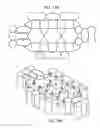 Fig. 14 - Projection-receiving surface comprising a single sheet formed into a plurality of catenoid-like mirrorlettes