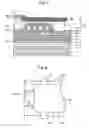 Fig. 02 - Magnetic head main pole with leading and trailing edges of different lengths and progessively increasing cross-sectional area in a height-direction