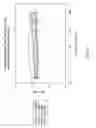 Fig. 11 - Low loss funnel-type PLC optical splitter with input cladding mode absorption structure and/or output segmented taper structure