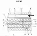 Fig. 17 - Fuel cell having a gasket integrally formed through gas diffusion layer