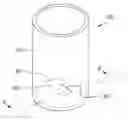 Fig. 01 - Can for cylindrical lithium rechargeable battery and cylindrical lithium rechargeable battery using the same