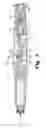 Fig. 03 - Medication dispensing apparatus with spring-driven locking feature enabled by administration of final dose