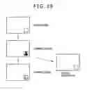 Fig. 32 - Image taking apparatus and method with display and image storage communication with other image taking apparatus