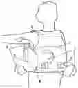 Fig. 01 - Support structure for forced air cooling vest