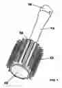 Fig. 02 - Self-cleaning hair brush