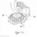 Fig. 12 - Gear alignment and slip assembly for drive transmission system of multi-faced signs and billboards