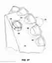 Fig. 12 - Cutting element insert for backup cutters in rotary drill bits, rotary drill bits so equipped, and methods of manufacture therefor