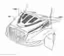 Fig. 01 - Engine compartment temperature sensitive louvers
