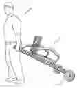 Fig. 01 - Universal ladder stand dolly system