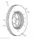 Fig. 01 - Vented disc brake rotor