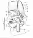 Fig. 01 - Head restraint adjustment and trim closeout apparatus and method