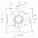 Fig. 01 - Electronic device having insulating cap for end of fastener protruding into housing