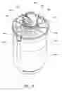 Fig. 13 - Assembly for collecting material entrained in a gas stream