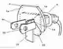 Fig. 01 - Safety device to make electrical plugs difficult to remove from electrical outlets