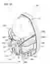 Fig. 22 - Soap dispensing pump head with vacuum applying drip guard member