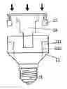 Fig. 01 - Lamp base assembly with electronic ballast for energy-saving lamp