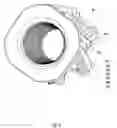 Fig. 09 - Vertical milling apparatus for a paved surface