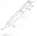 Fig. 01 - Writing instrument with recessed portion and abrasive surface