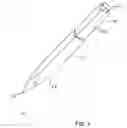 Fig. 02 - Writing instrument with recessed portion and abrasive surface