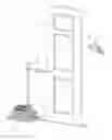 Fig. 01 - Device to hold door for painting