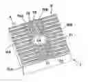 Fig. 01 - Cutting tool and insert with serrated contact surfaces between holder and insert