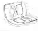 Fig. 01 - Portable changing pad, system and dispenser