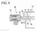 Fig. 09 - Motor using working fluid distributed into chambers, which are provided for rotating rotors in opposite relative rotation directions