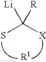 Fig. 02 - Sulfur containing initiators for anionic polymerization of monomers