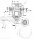 Fig. 01 - Valvetrain switchable lever arm for internal combustion engine using collapsing pivot element at center pivot