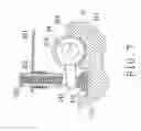 Fig. 08 - Adjusting structure of a laser indicator of a sawing machine