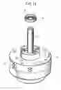 Fig. 13 - Rotary type compressor having an intermediate pressure on a surface side of its compression member