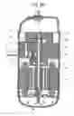 Fig. 26 - Rotary type compressor having an intermediate pressure on a surface side of its compression member