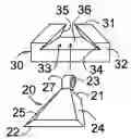 Fig. 01 - Two-piece tie down clip for sheet material