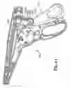 Fig. 43 - Rotational, translational and torqueing control members for an endoscopic instrument