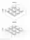Fig. 07 - Method of patterning a matrix into a substrate via multiple, line-and-space, sacrificial, hard mask layers