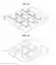 Fig. 13 - Method of patterning a matrix into a substrate via multiple, line-and-space, sacrificial, hard mask layers