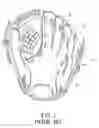 Fig. 02 - Baseball glove having a restraining rib