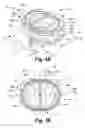 Fig. 04 - Intervertebral prosthesis endplate having double dome and surgical tools for implanting same