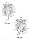 Fig. 07 - Intervertebral prosthesis endplate having double dome and surgical tools for implanting same