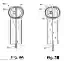 Fig. 10 - Intervertebral prosthesis endplate having double dome and surgical tools for implanting same