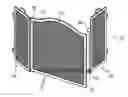 Fig. 01 - U-door folding fireplace screen