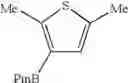 Fig. 45 - Process for the preparation of a borylated thiophene