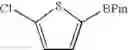 Fig. 85 - Process for the preparation of a borylated thiophene