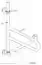 Fig. 03 - Pivoting and locking wall mounted support rail for elderly and disabled persons