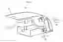 Fig. 02 - Opening and closing structure of a switch cover for an automotive armrest