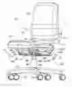 Fig. 01 - Dynamically balanced seat assembly having independently and arcuately movable backrest and method
