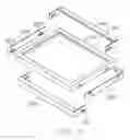 Fig. 07 - Bezel made of two L-shaped and two I-shaped bezel parts joined end to end for accommodating display panel