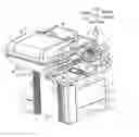 Fig. 01 - Image forming apparatus including image reading unit with contacting portions which contact contacted portions when closing the image reading unit